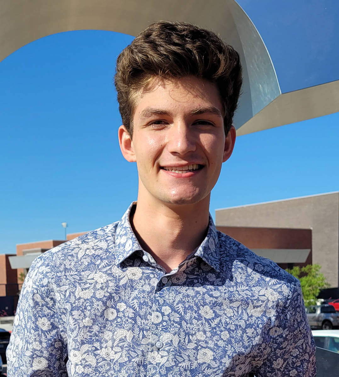 (Celia Shortt Goodyear/Boulder City Review) Seth Woodbury, student body president