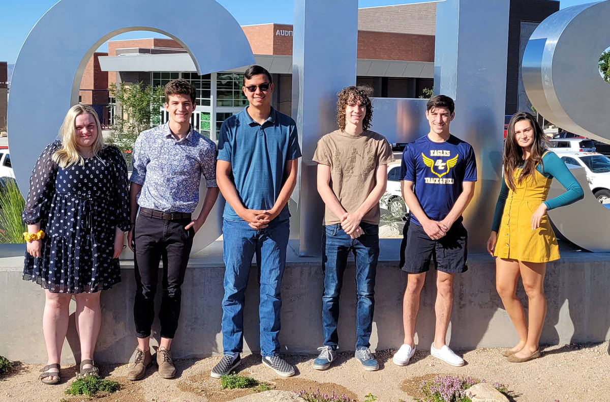 Celia Shortt Goodyear/Boulder City Review Leaders of the Boulder City High School's class of 20 ...