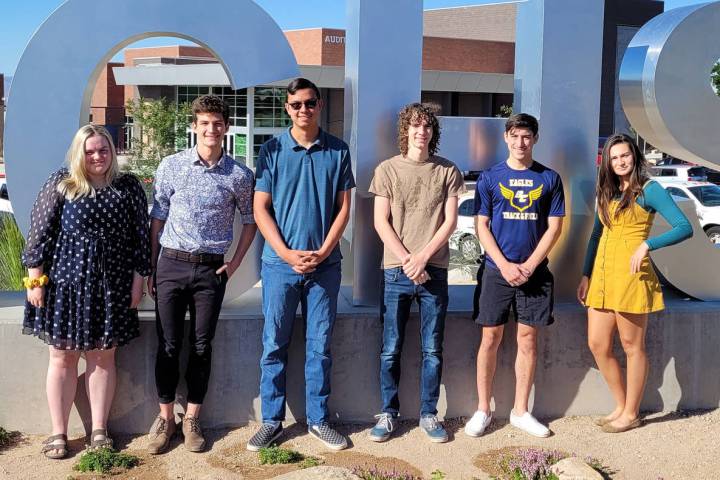 Celia Shortt Goodyear/Boulder City Review Leaders of the Boulder City High School's class of 20 ...