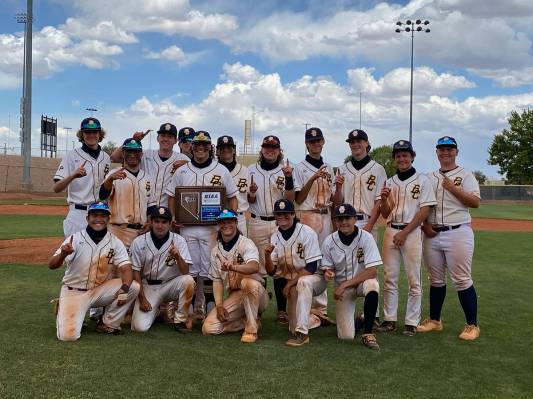 (Amy Wagner) Boulder City High School’s boys varsity baseball team was crowned the regional c ...