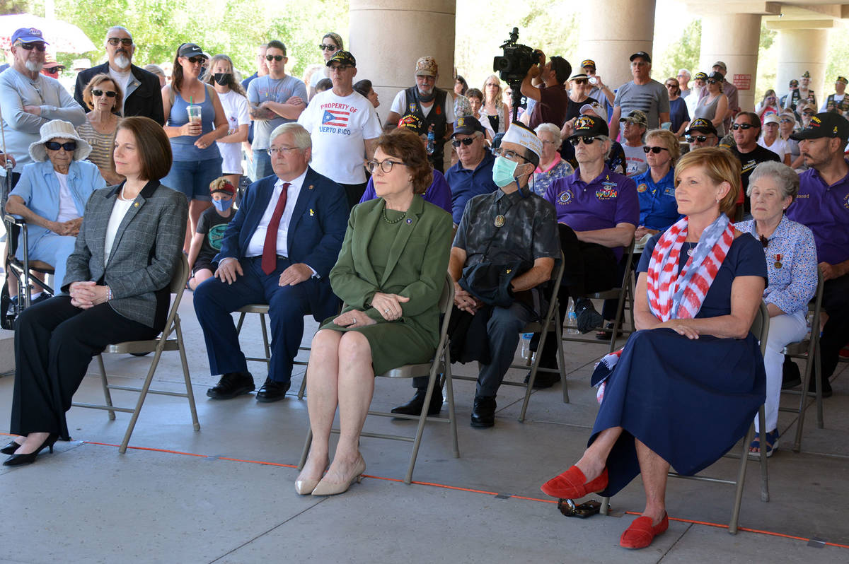 Celia Shortt Goodyear/Boulder City Review The Memorial Day ceremony Monday, May 31, at the Sout ...