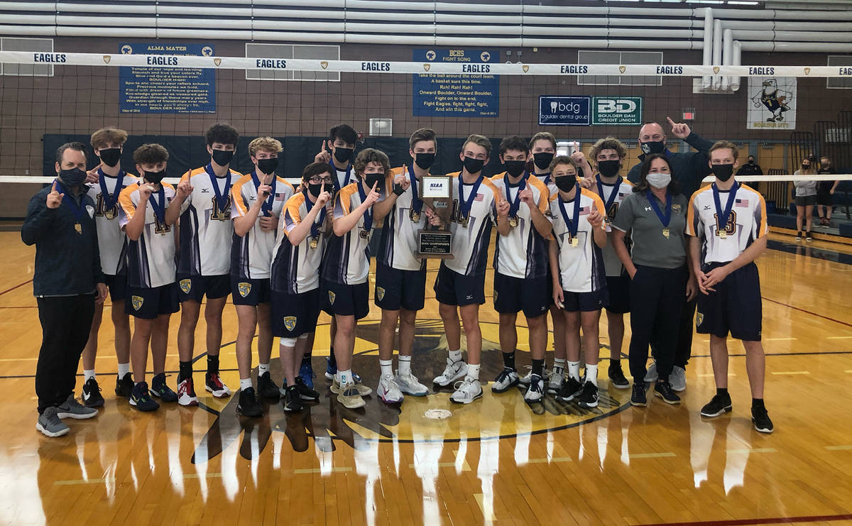 Four standouts on Boulder City High School's boys varsity volleyball team were named to the all ...