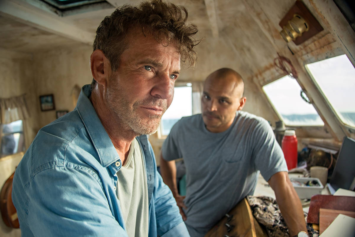 (Carlos Rodriguez/Netflix) Dennis Quaid, left, stars as Captain Wade Malloy and Jimmy Gonzales ...