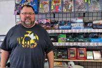 Celia Shortt Goodyear/Boulder City Review Mike Collins' shop, My 4 Sons Cards Comics and Games, ...