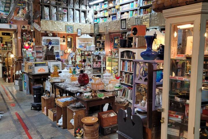 Celia Shortt Goodyear/Boulder City Review Goatfeathers Emporium, 1300 Wyoming St., has many dif ...