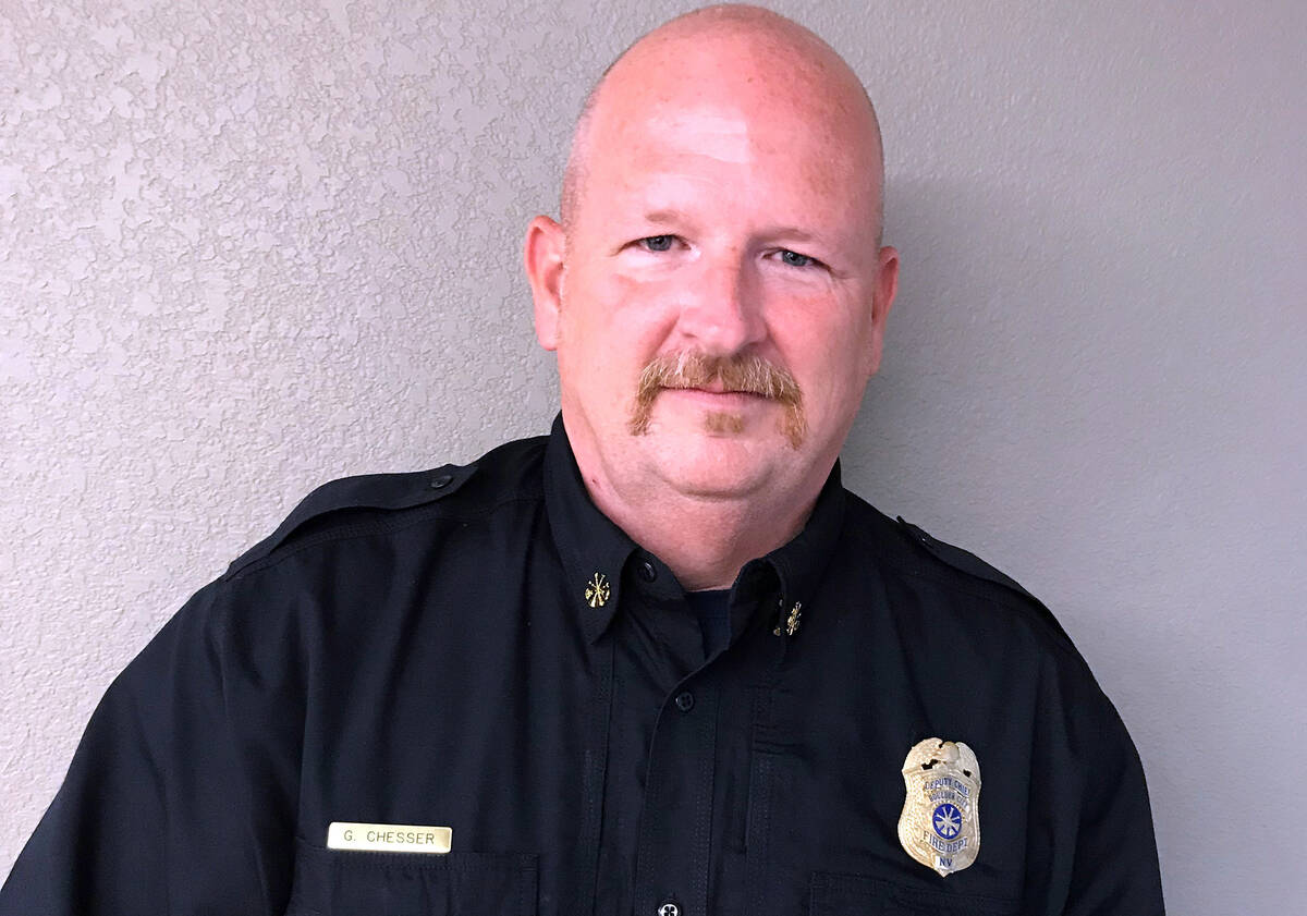 Boulder City Deputy Fire Chief Greg Chesser