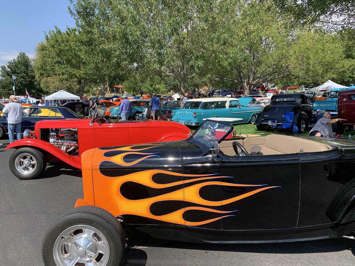 (Hali Bernstein Saylor/Boulder City Review) The Wurst Dam Car Show, part of Boulder City Sunris ...