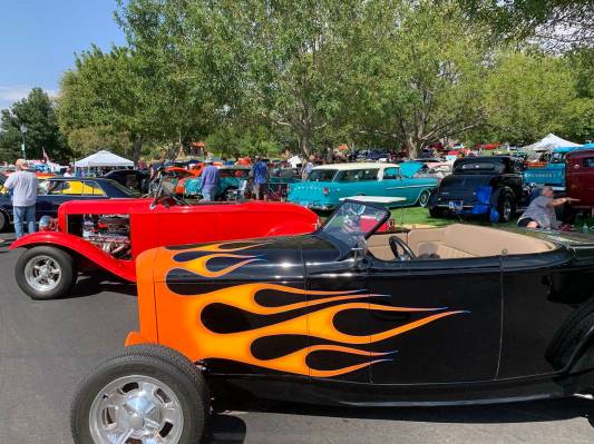 (Hali Bernstein Saylor/Boulder City Review) The Wurst Dam Car Show, part of Boulder City Sunris ...