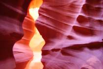 (Deborah Wall) The colors within Upper Antelope Canyon change depending how the light filters i ...