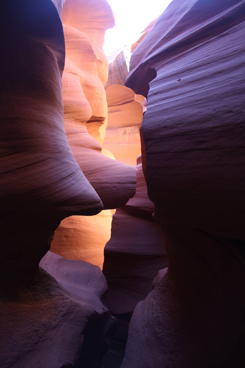 (Deborah Wall) Lower Antelope Canyon is called Hasdeztwasi or “Spiral Rock Arches.&#x201 ...