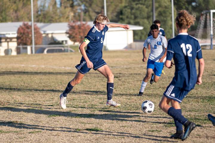 (Jamie Jane/Boulder City Review) Boulder City High School junior Gavin Kessler, seen in action ...