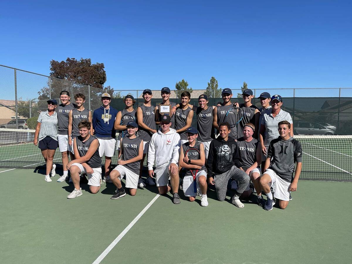 (Diane Rose) The Boulder City High School Boys Tennis team earns its fourth consecutive 3A stat ...