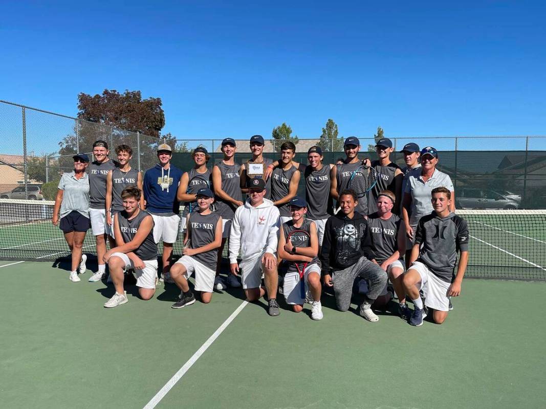 (Diane Rose) The Boulder City High School Boys Tennis team earns its fourth consecutive 3A stat ...