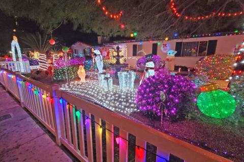 Celia Shortt Goodyear/Boulder City Review This home at 1415 Fifth St. features multicolored Chr ...
