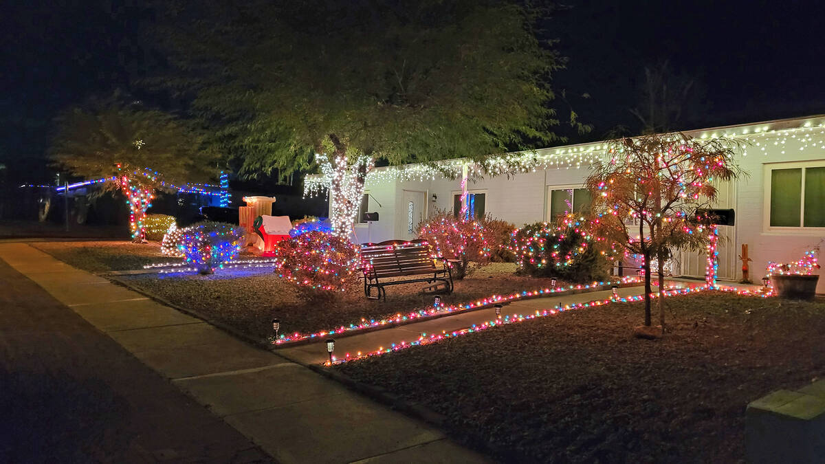 Celia Shortt Goodyear/Boulder City Review Multi-colored lights and other Christmas decorations ...