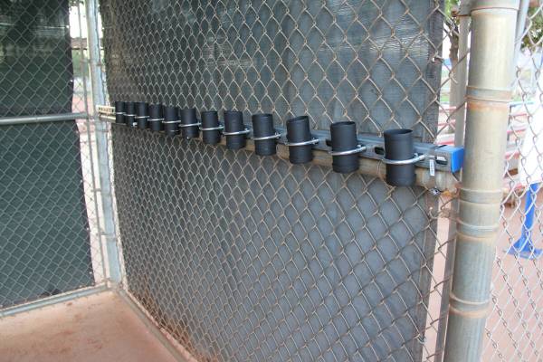 (C.R. Borg) New bat racks for the Little League fields at Veterans’ Memorial Park made o ...