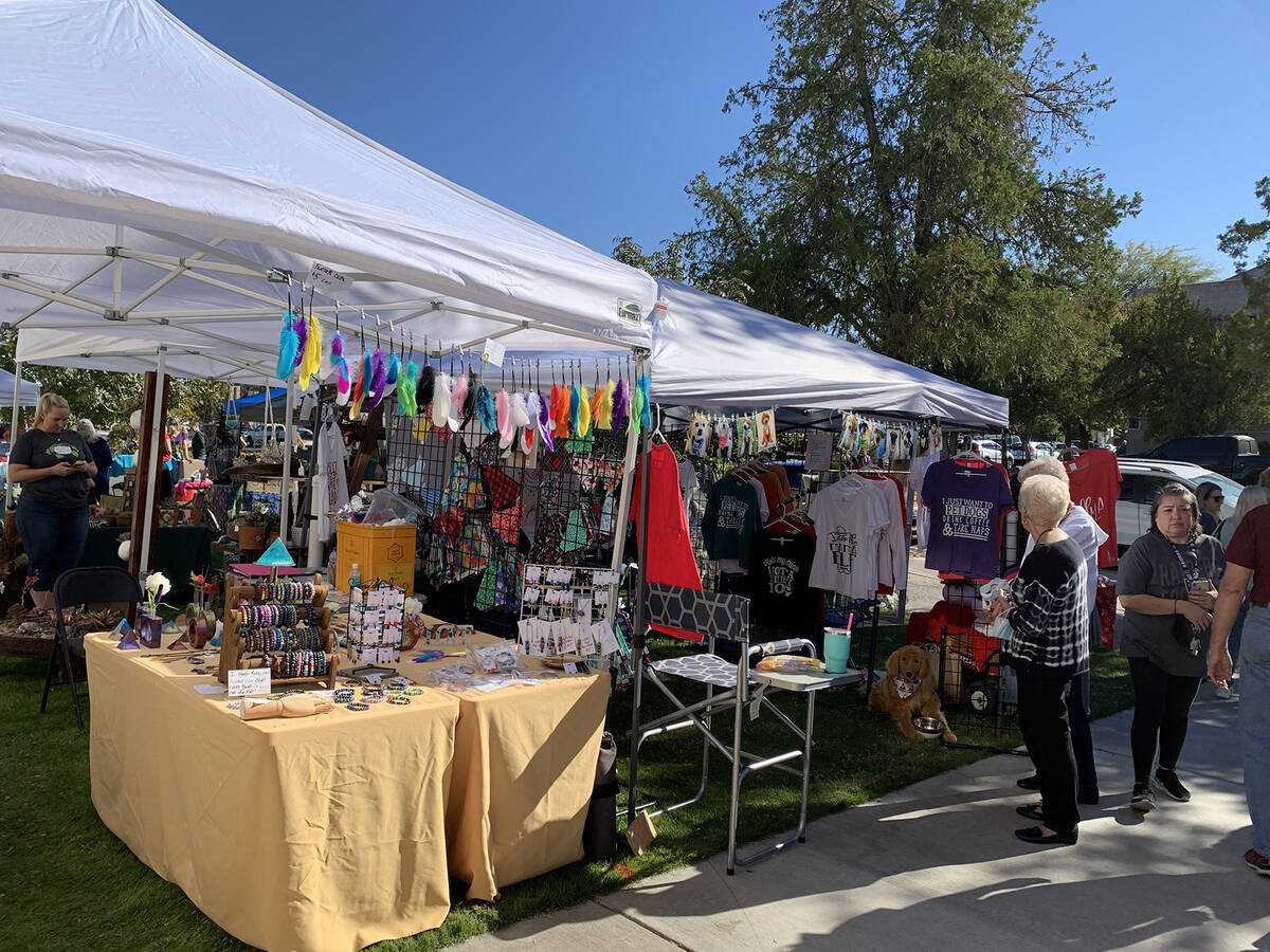 (Hali Bernstein Saylor/Boulder City Review) Vendors from throughout the Southwest brought an as ...