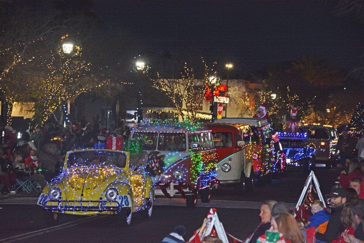 Celia Shortt Goodyear/Boulder City Review Santa's Electric Night Parade featured many different ...