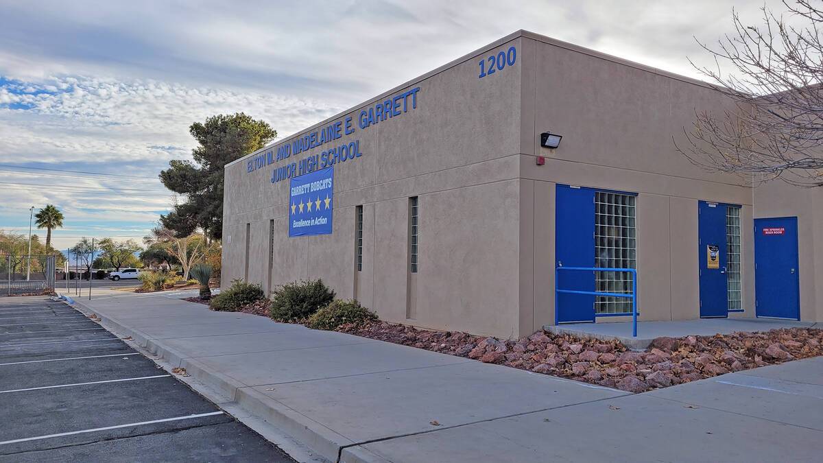 Celia Shortt Goodyear/Boulder City Review Garrett Junior High School received a $25,891 grant f ...