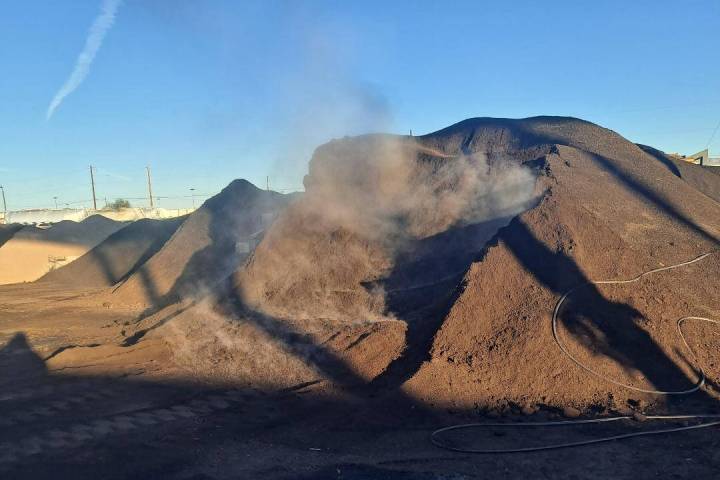 (Bob Morris) Steam can often been seen coming from a compost pile. The steam is because the com ...