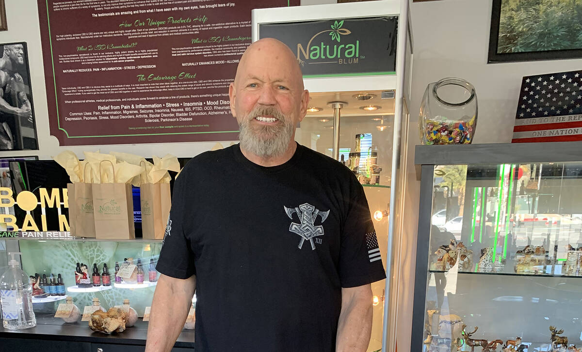 (Hali Bernstein Saylor/Boulder City Review) Curt Gebers is owner of Natural Blüm at 501 Nevada ...