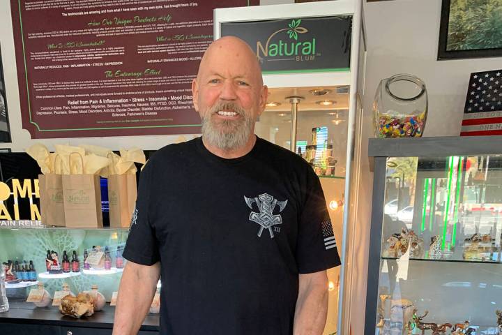 (Hali Bernstein Saylor/Boulder City Review) Curt Gebers is owner of Natural Blüm at 501 Nevada ...