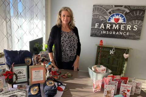 (Hali Bernstein Saylor/Boulder City Review) Since opening her Farmers Insurance office in Bould ...