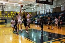 (Jamie Jane/Boulder City Review) In Tuesday’s, Feb. 1, 59-42 victory over Pinecrest Academy C ...