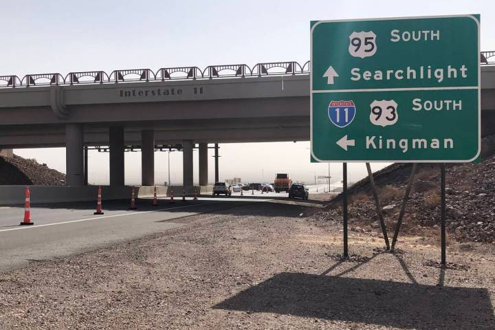 James Schaeffer/Las Vegas Review-Journal An 11-vehicle wreck injured nine people Monday, Feb. 2 ...