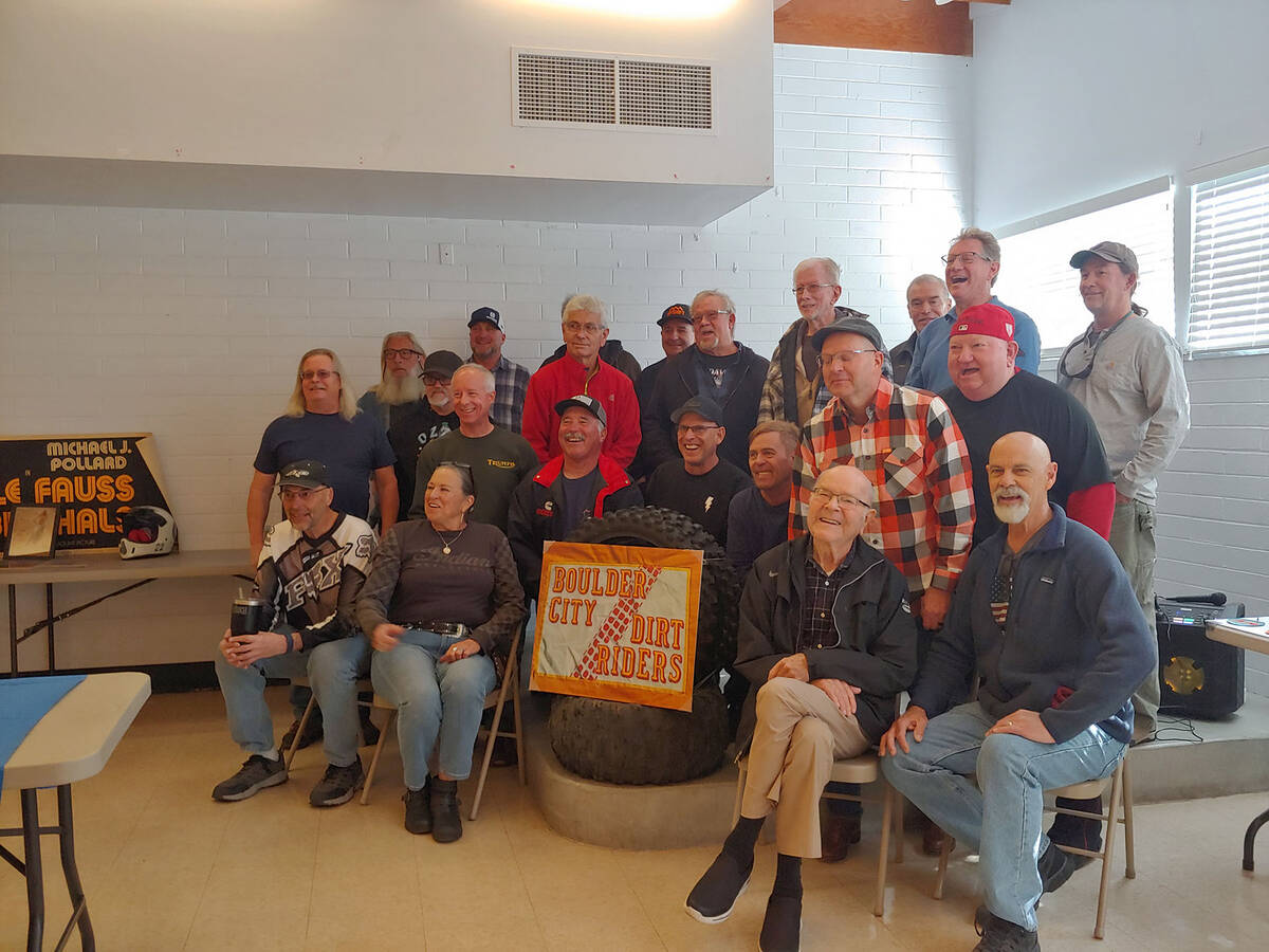 (Sam Walker) Members of the Boulder City Dirt Riders gathered Feb. 26, for their first reunion.
