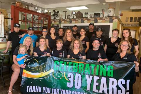 (Hali Bernstein Saylor/Boulder City Review) Cindy Ford, bottom far right, owner of Southwest Di ...