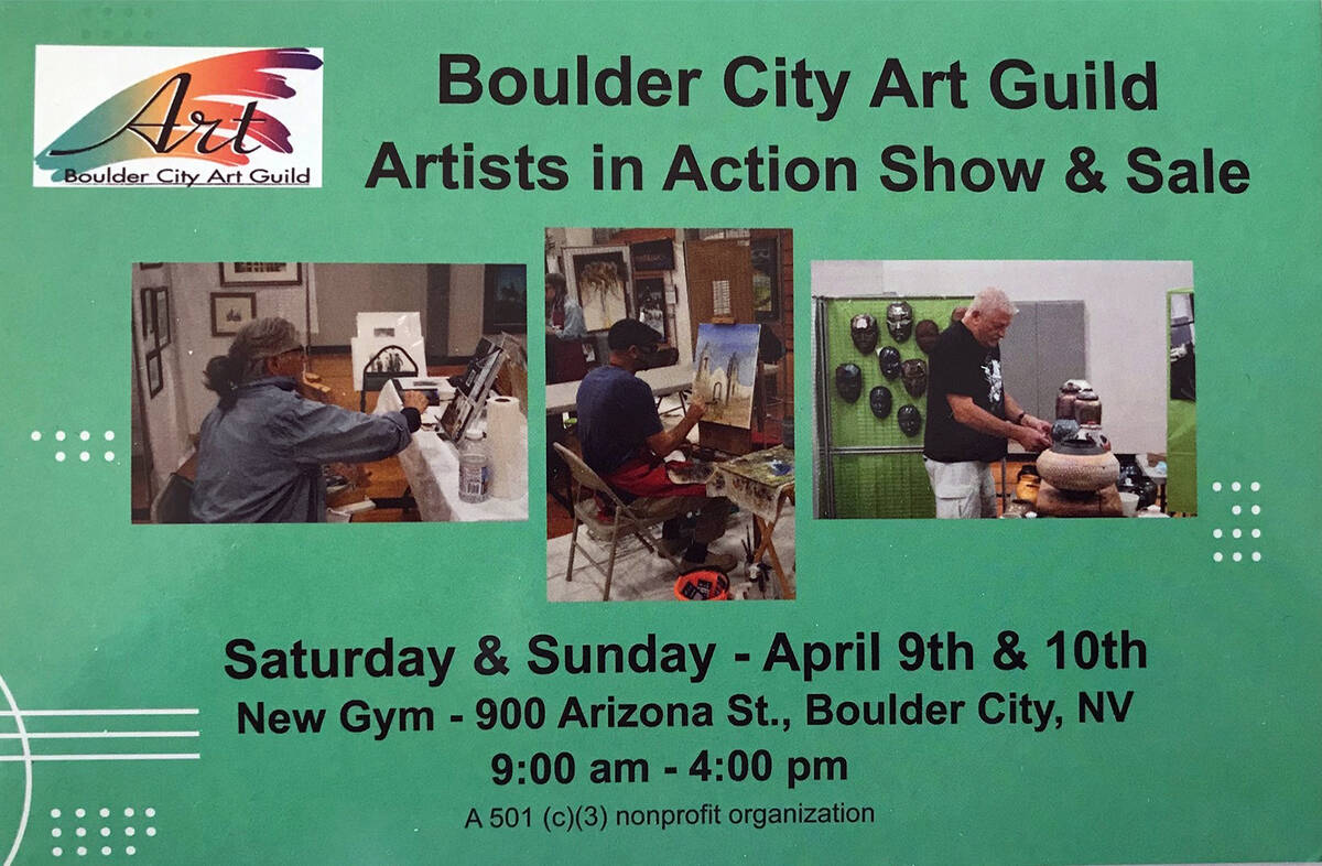 (Boulder City Art Guild) Boulder City Art Guild will present its spring Artists in Action show ...