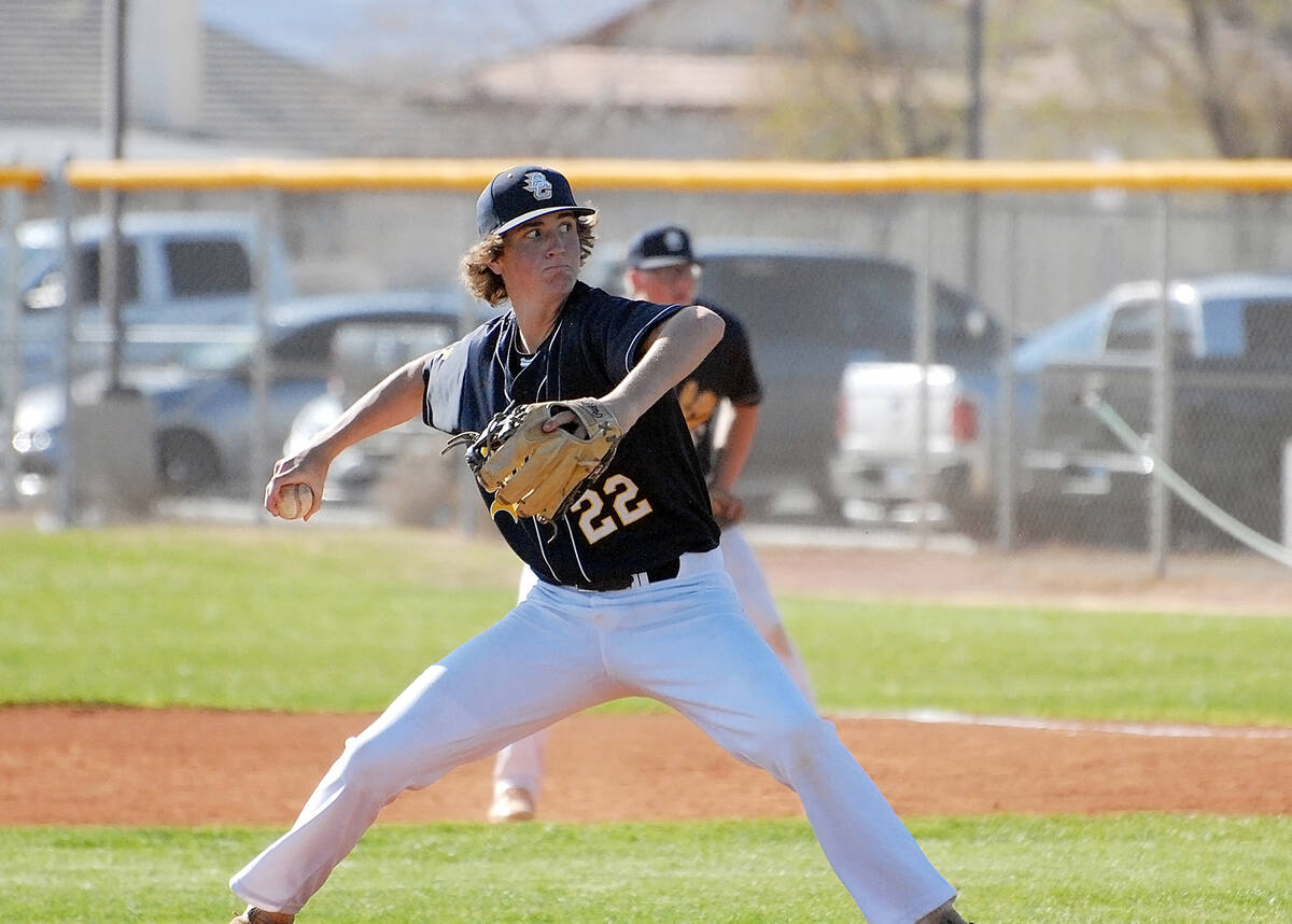 (Horace Langford Jr./Special to the Boulder City Review) Junior Kanon Welbourne threw five inni ...
