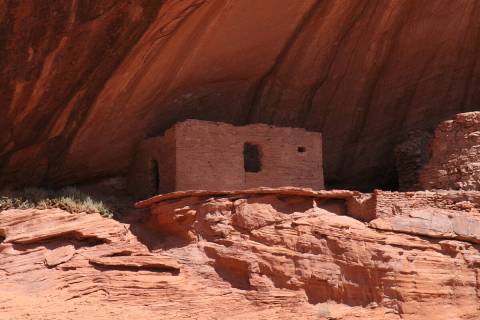 (Deborah Wall) Most dwellings in Canyon de Chelly National Monument in Arizona were built in de ...