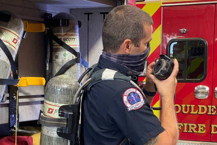 Boulder City The Boulder City Fire Department recently donated its old self-contained breathing ...