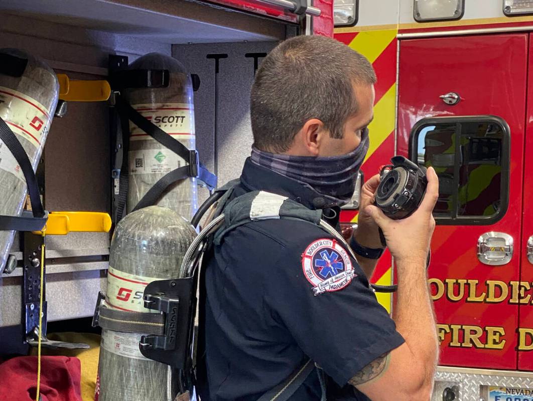 Boulder City The Boulder City Fire Department recently donated its old self-contained breathing ...