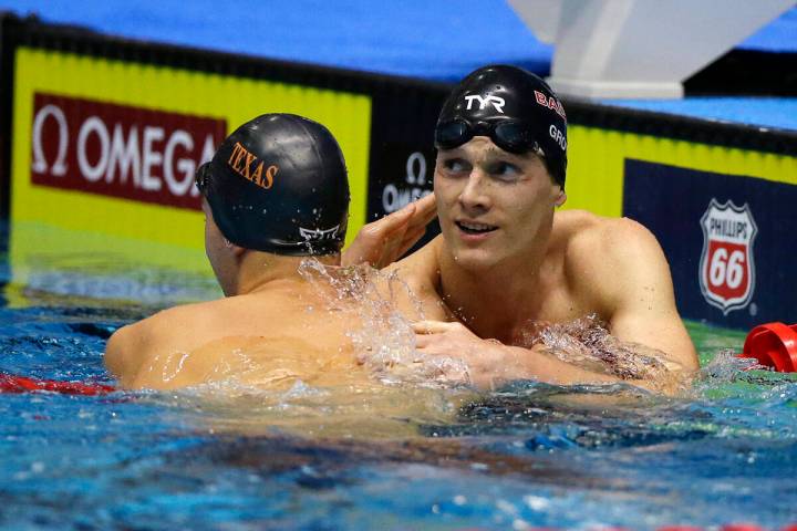 (Michael Conroy/The Associated Press) Zane Grothe, right, seen in June 2017 after winning the m ...