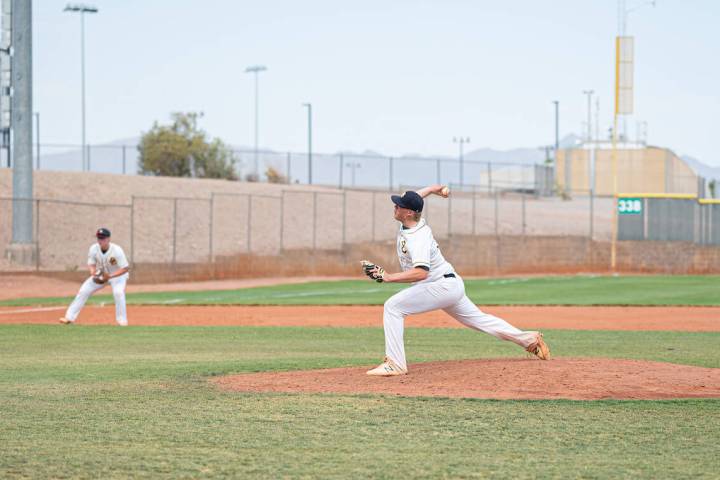 (Jamie Jane/Boulder City Review) Dylan Spencer, a junior at Boulder City High School, picked up ...