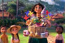 (Disney via AP) The animated film "Encanto", which will be shown at 7:30 p.m. Friday at the Bou ...