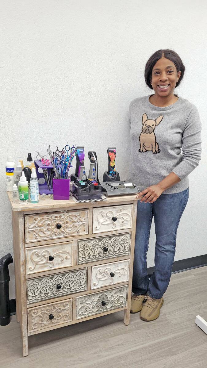 Celia Shortt Goodyear/Boulder City Review Bree Ogbonna is the new owner of The Doggie Stylist, ...