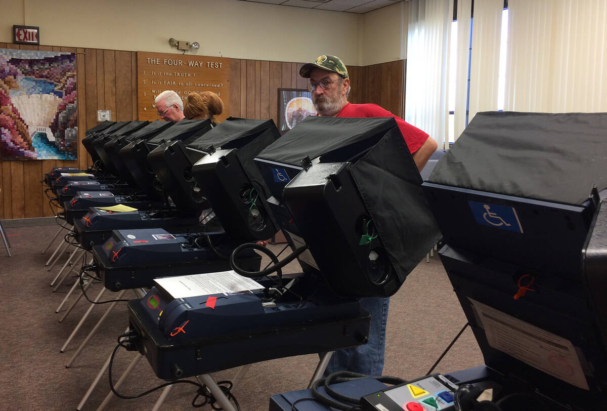 Hali Bernstein Saylor/Boulder City Review Early voting for the June 14 primary begins May 28 an ...
