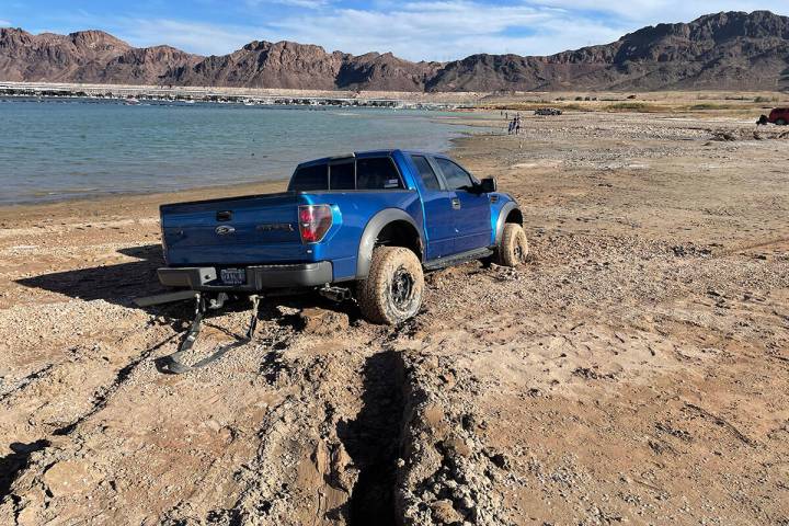 (Twitter/National Park Service) People, vehicles and vessels are getting stuck in newly exposed ...