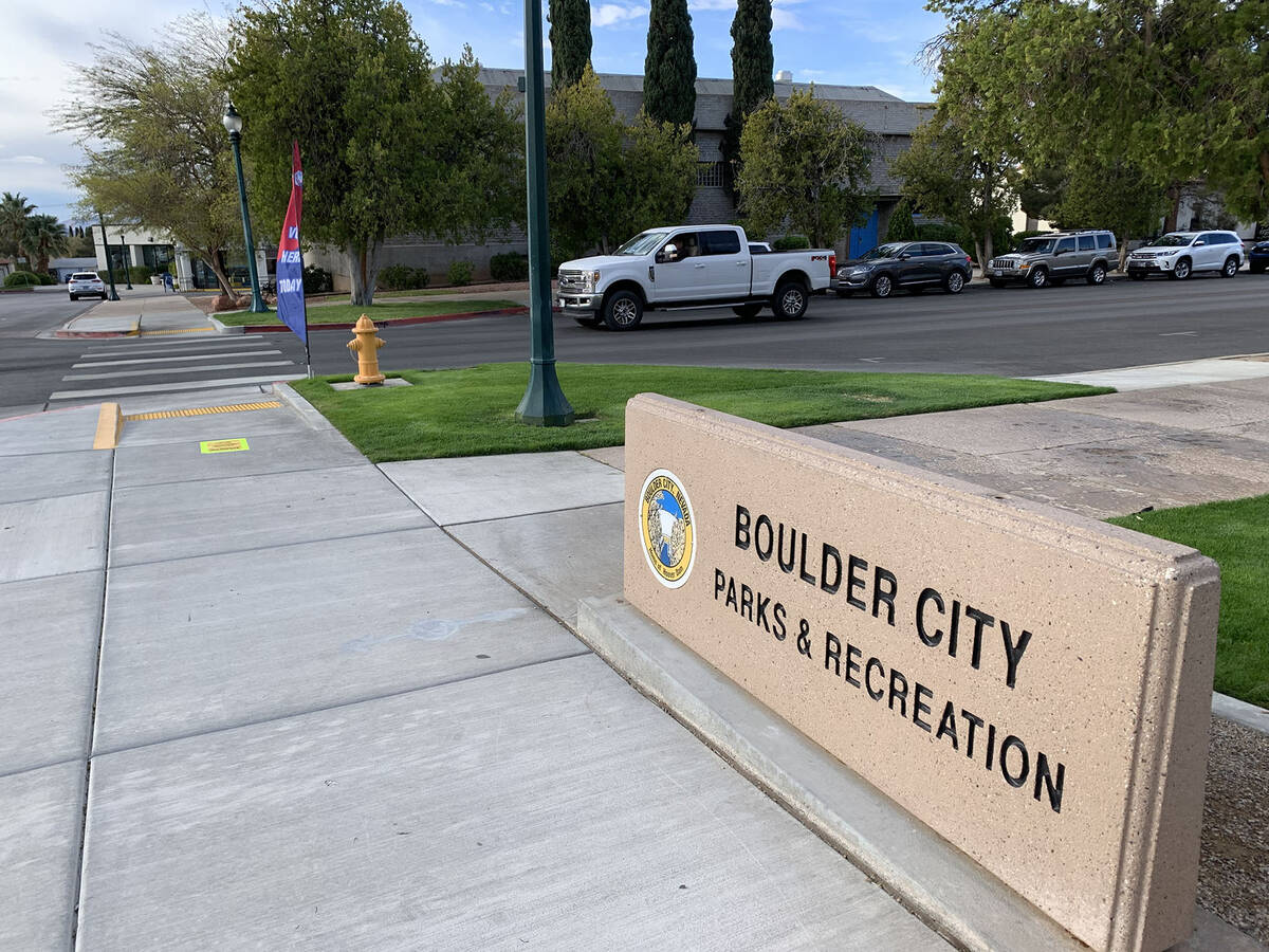 (Hali Bernstein Saylor/Boulder City Review) Early voting began Tuesday and continues through Fr ...