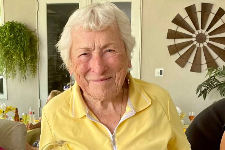 (Jackie Bleck) Boulder City resident Virginia “Birdie” Hurst, 94, is an avid golf ...