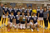 (File photo courtesy Diane Rose) Key members of Boulder City High School’s boys volleyball te ...
