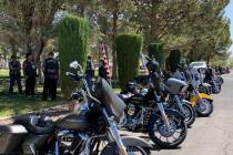 (Hali Bernstein Saylor/Boulder City Review) Hundreds of motorcyclists gathered at the Southern ...