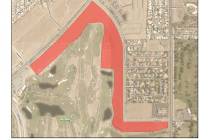 (Image courtesy Boulder City) The sale of Tract 350, as shown in red, to Toll Brothers is in li ...