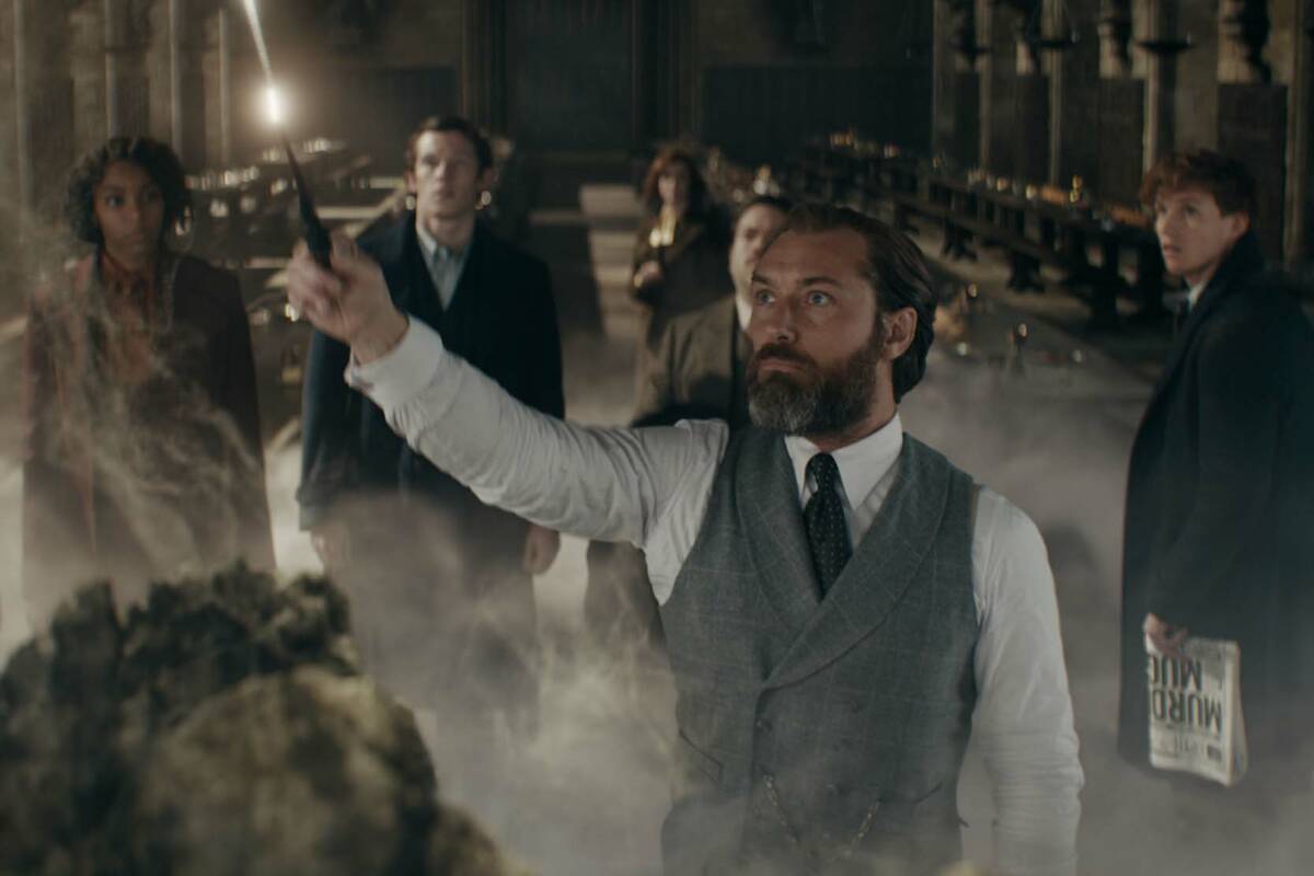 (Photo courtesy Warmer Bros. Pictures) Jude Law stars as Albus Dumbledore in Warner Bros. Pictu ...