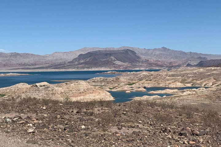 (Hali Bernstein Saylor/Boulder City Review) As the water level at Lake Mead, as seen July 9, co ...