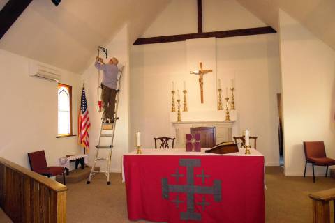 (Boulder City Review file photo) The sanctuary at St. Christopher's Episcopal Church in Boulder ...